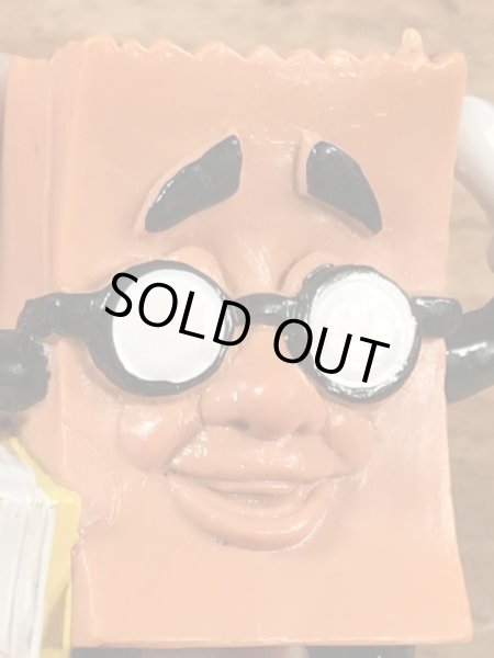 ソニックドライブインのブラウンバッグの80年代ビンテージPVCフィギュア