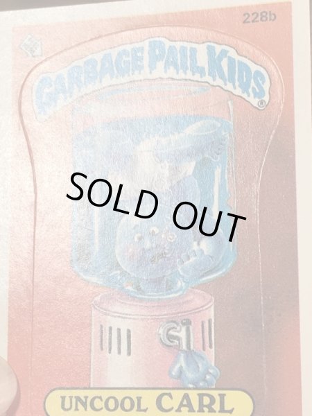 トップス社製のガーベッジペイルキッズの80年代ビンテージステッカーカード