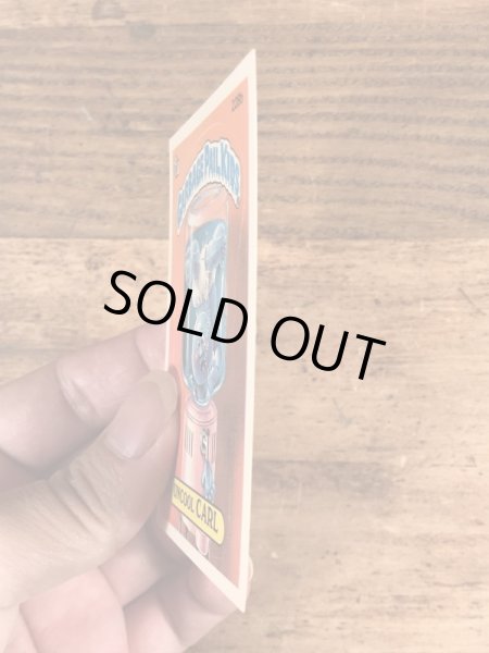 トップス社製のガーベッジペイルキッズの80年代ビンテージステッカーカード