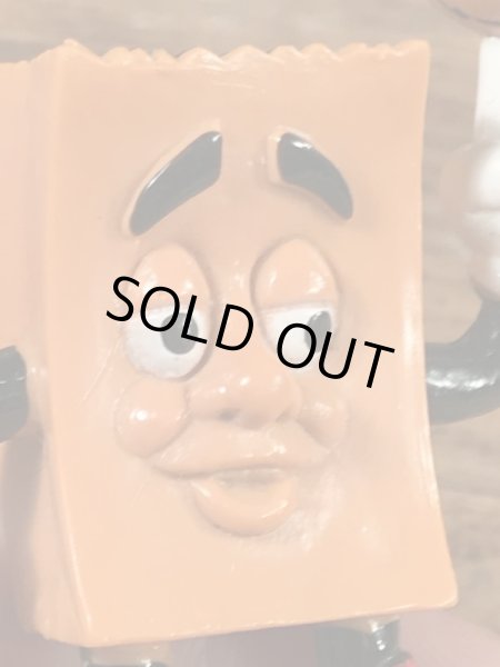 ソニックドライブインのブラウンバッグの80年代ビンテージPVCフィギュア