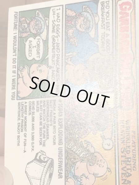 Topps社製のガーベッジペイルキッズの80’sヴィンテージカードシール