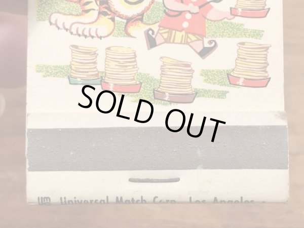 企業キャラクターのサンボタイガーの50〜60年代ビンテージマッチブック