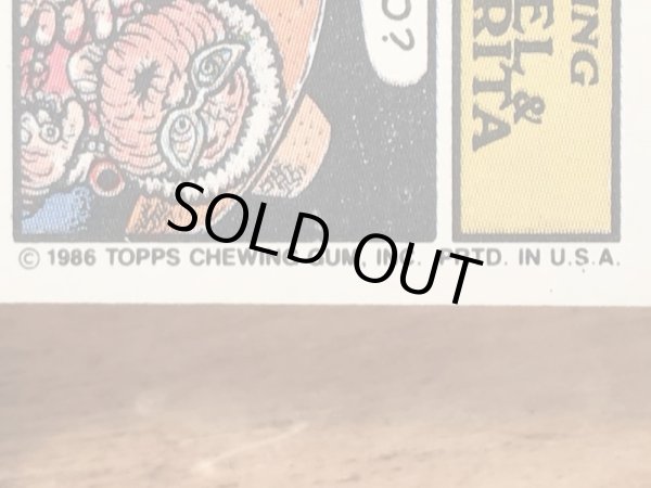 Topps社製のガーベッジペイルキッズの80’sヴィンテージカードシール