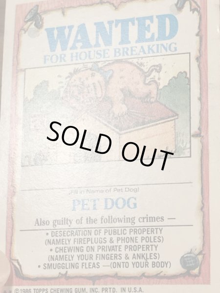 Topps社製のガーベッジペイルキッズの80’sヴィンテージカードシール