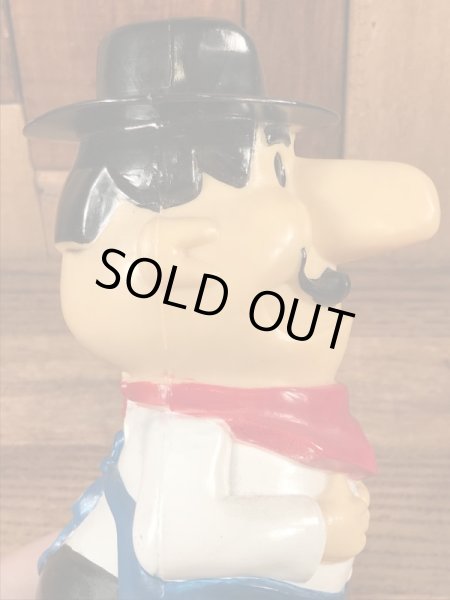 企業キャラクターのピザハットの70年代ビンテージ貯金箱フィギュア