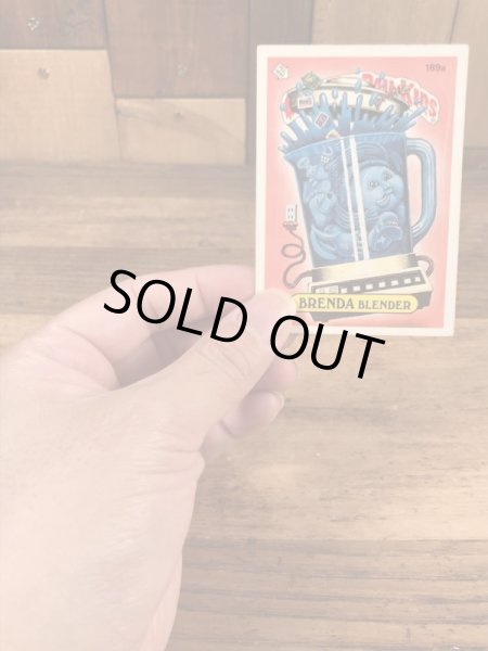 トップス社製のガーベッジペイルキッズの80年代ビンテージステッカーカード