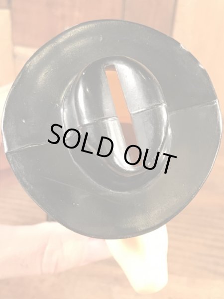 企業キャラクターのピザハットの70年代ビンテージ貯金箱フィギュア