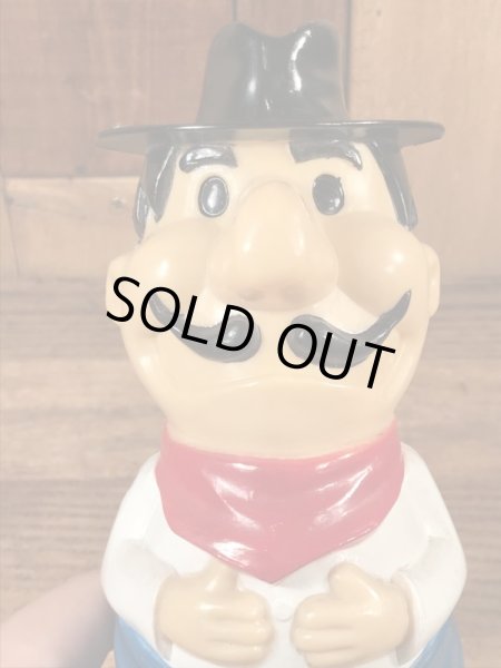 企業キャラクターのピザハットの70年代ビンテージ貯金箱フィギュア