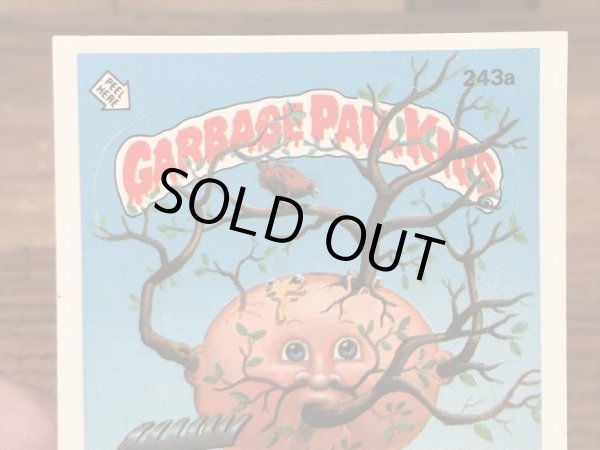 トップス社製のガーベッジペイルキッズの80年代ビンテージステッカーカード