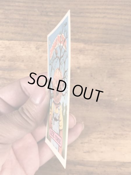 トップス社製のガーベッジペイルキッズの80年代ビンテージステッカーカード