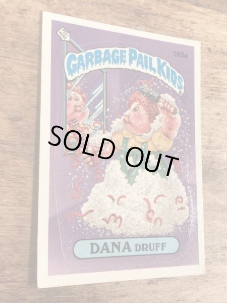 トップス社製のガーベッジペイルキッズの80年代ビンテージステッカーカード