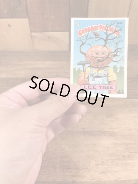 トップス社製のガーベッジペイルキッズの80年代ビンテージステッカーカード