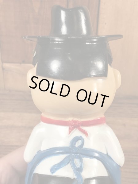 企業キャラクターのピザハットの70年代ビンテージ貯金箱フィギュア