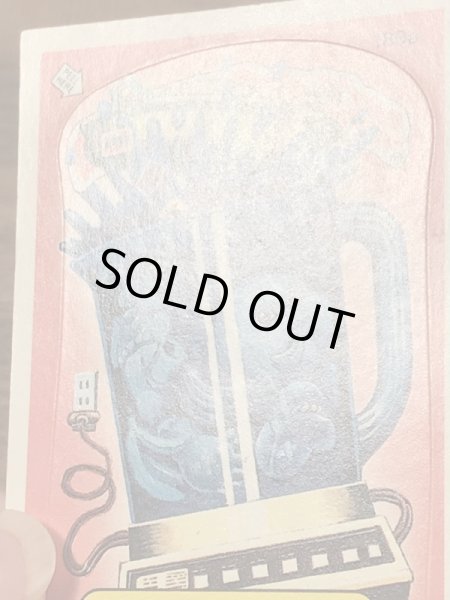 トップス社製のガーベッジペイルキッズの80年代ビンテージステッカーカード