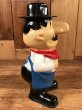 企業キャラクターのピザハットの70年代ビンテージ貯金箱フィギュア