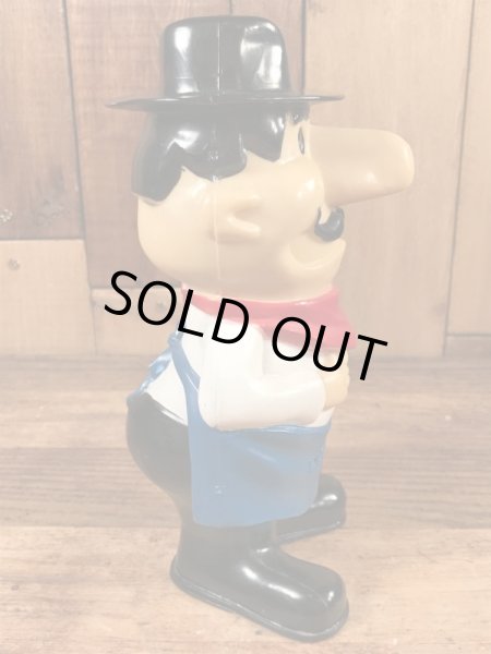 企業キャラクターのピザハットの70年代ビンテージ貯金箱フィギュア