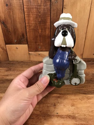 画像3: Chuck E Cheese's “Jasper T. Jowls” Plastic Coin Bank　チャッキーチーズ　ビンテージ　コインバンク　貯金箱　80年代