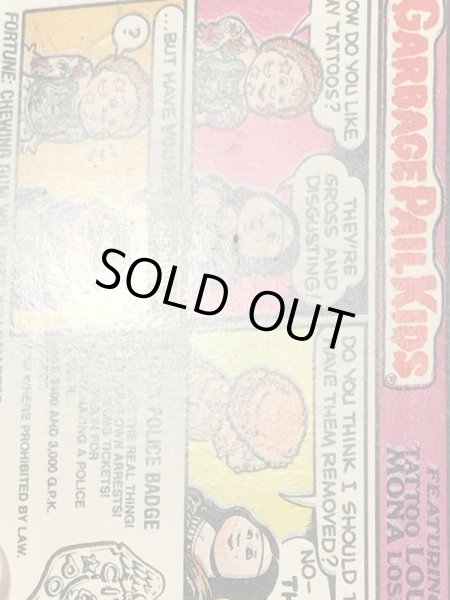 Topps社製のガーベッジペイルキッズの80’sヴィンテージカードシール