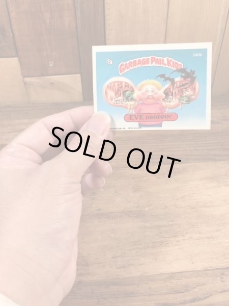 Topps社製のガーベッジペイルキッズの80’sヴィンテージカードシール