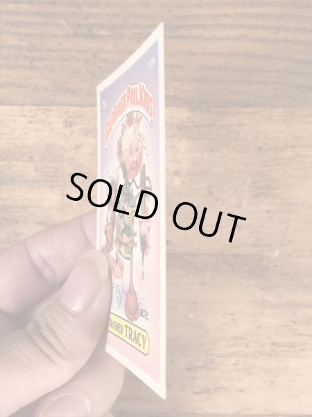 トップス社製のガーベッジペイルキッズの80年代ビンテージステッカーカード