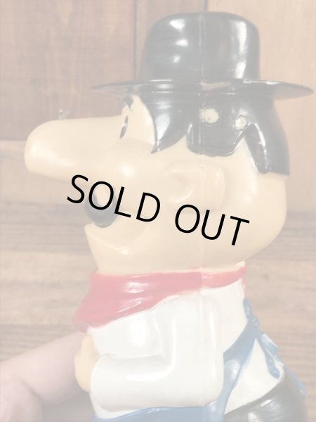 企業キャラクターのピザハットの70年代ビンテージ貯金箱フィギュア