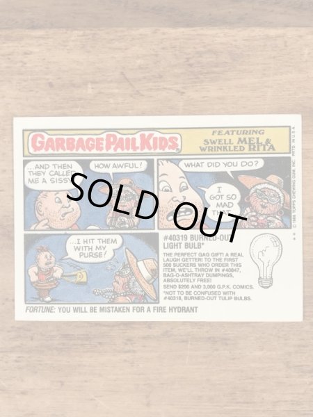 Topps社製のガーベッジペイルキッズの80’sヴィンテージカードシール