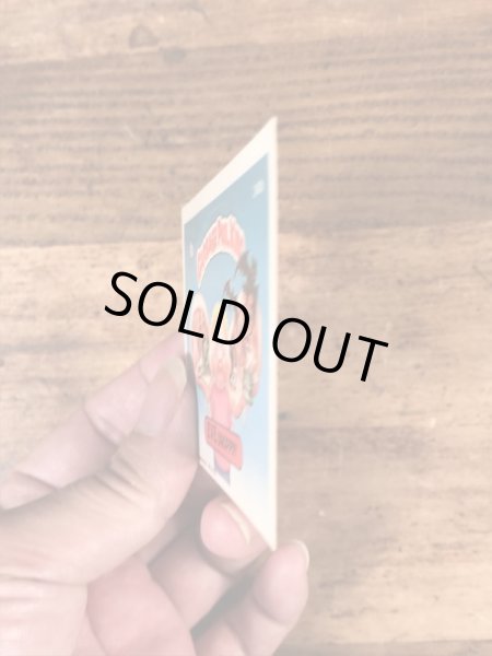 トップス社製のガーベッジペイルキッズの80年代ビンテージステッカーカード