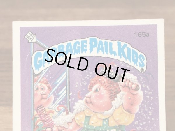 トップス社製のガーベッジペイルキッズの80年代ビンテージステッカーカード