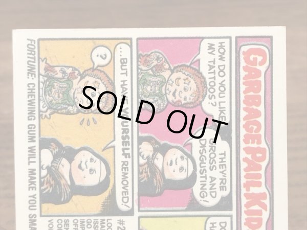 Topps社製のガーベッジペイルキッズの80’sヴィンテージカードシール