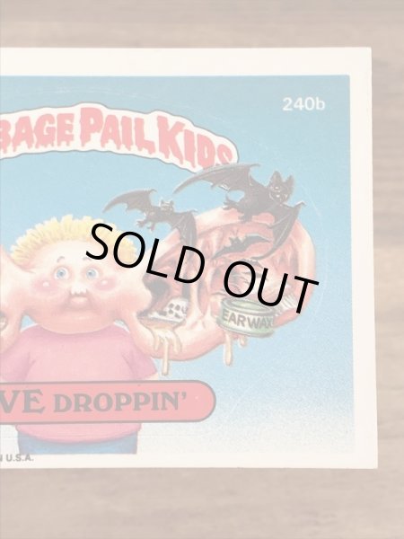 Topps社製のガーベッジペイルキッズの80’sヴィンテージカードシール