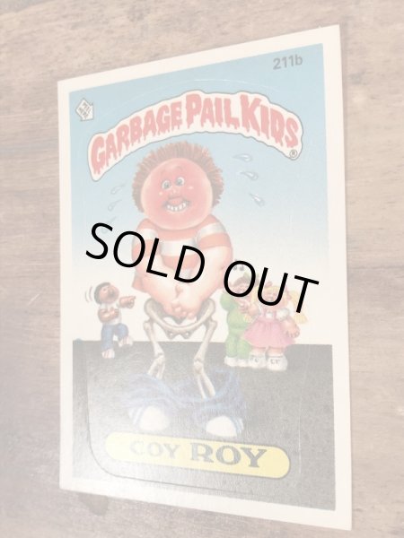 Topps Garbage Pail Kids “Coy Roy” Sticker Card 211b