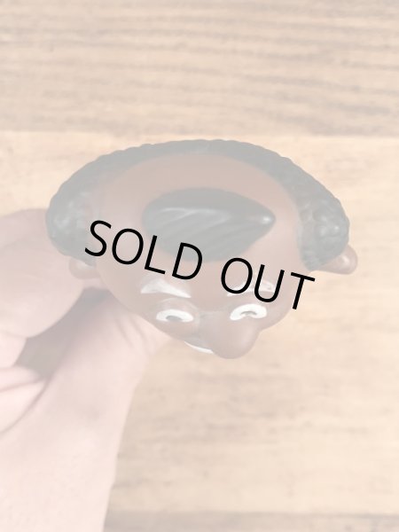 企業キャラクターのメネフネの70年代ビンテージビニールフィギュア