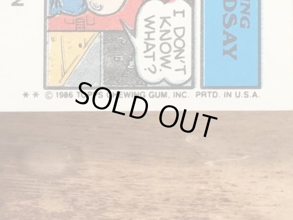 Topps社製のガーベッジペイルキッズの80’sヴィンテージカードシール