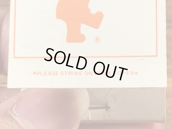 スリーピーベア　ビンテージ　マッチブック　アドバタイジングキャラクター　トラべロッジ