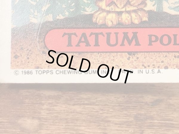 Topps社製のガーベッジペイルキッズの80’sヴィンテージカードシール