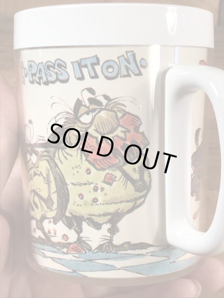 アドバタイジングキャラクターのレイドバグの70’sヴィンテージサーモスマグ