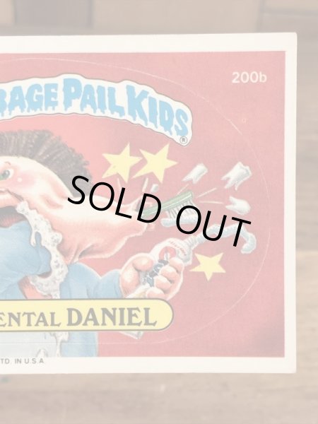 Topps社製のガーベッジペイルキッズの80’sヴィンテージカードシール