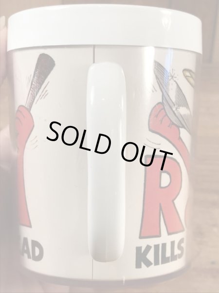 アドバタイジングキャラクターのレイドバグの70’sヴィンテージサーモスマグ