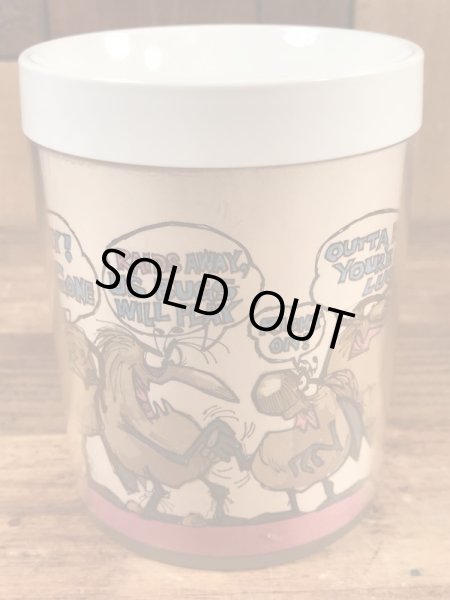 企業キャラクターのレイドバグの70年代ビンテージプラスチックマグ