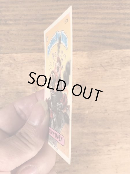 トップス社製のガーベッジペイルキッズの80年代ビンテージステッカーカード