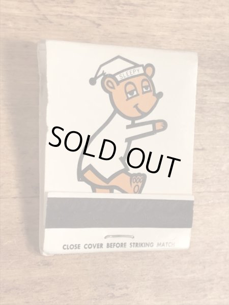 スリーピーベア　ヴィンテージ　マッチブック　企業キャラクター　トラべロッジ