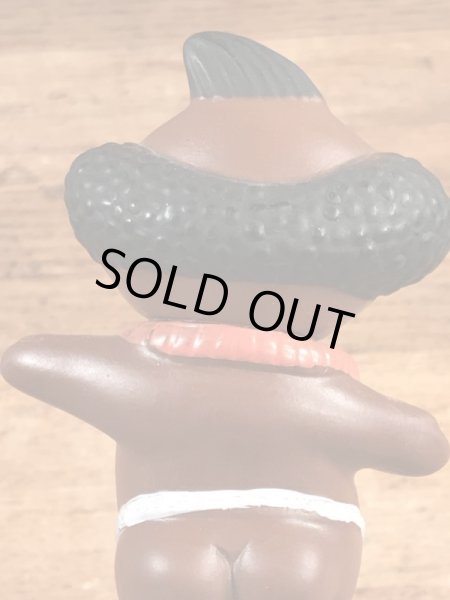 企業キャラクターのメネフネの70年代ビンテージビニールフィギュア