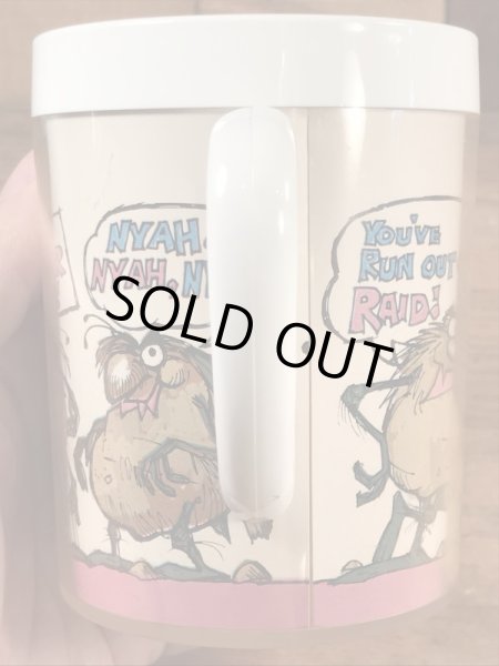 アドバタイジングキャラクターのレイドバグの70’sヴィンテージサーモスマグ