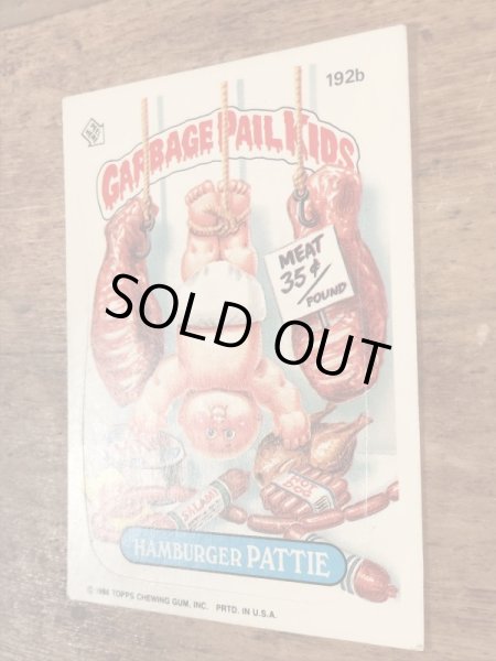 Topps社製のガーベッジペイルキッズの80’sヴィンテージカードシール