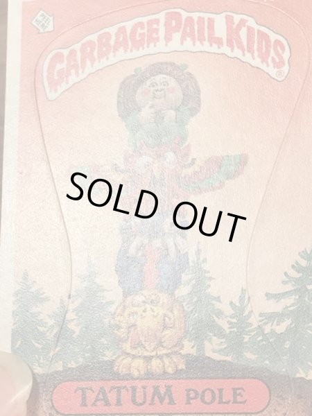 トップス社製のガーベッジペイルキッズの80年代ビンテージステッカーカード