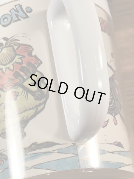 企業キャラクターのレイドバグの70年代ビンテージプラスチックマグ