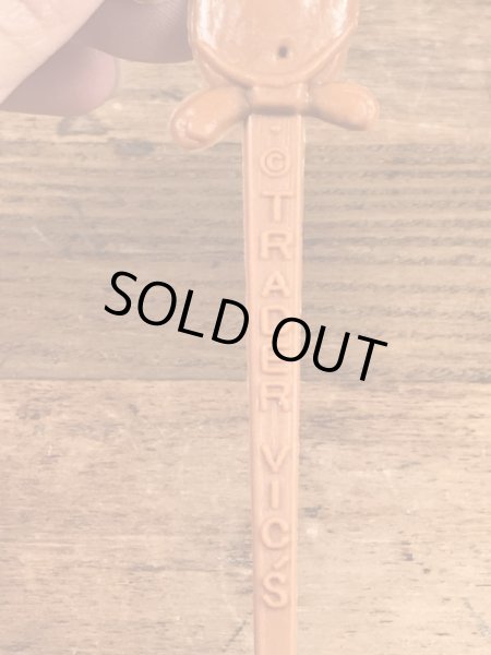 アドバタイジングキャラクターのメネフネマンの70’sヴィンテージカクテルマドラー