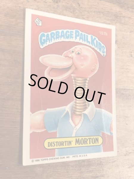 トップス社製のガーベッジペイルキッズの80年代ビンテージステッカーカード