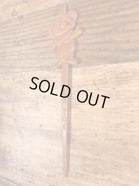 アドバタイジングキャラクターのメネフネマンの70’sヴィンテージカクテルマドラー