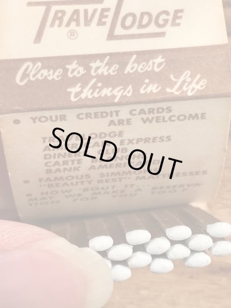 スリーピーベア　ビンテージ　マッチブック　アドバタイジングキャラクター　トラべロッジ